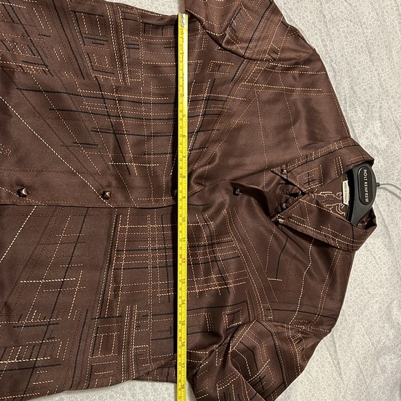 Hermes’ Maison silk shirt Plque-sellier print size 38 FR. size M - Picture 3 of 8